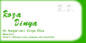roza dinya business card