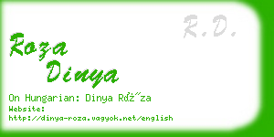 roza dinya business card